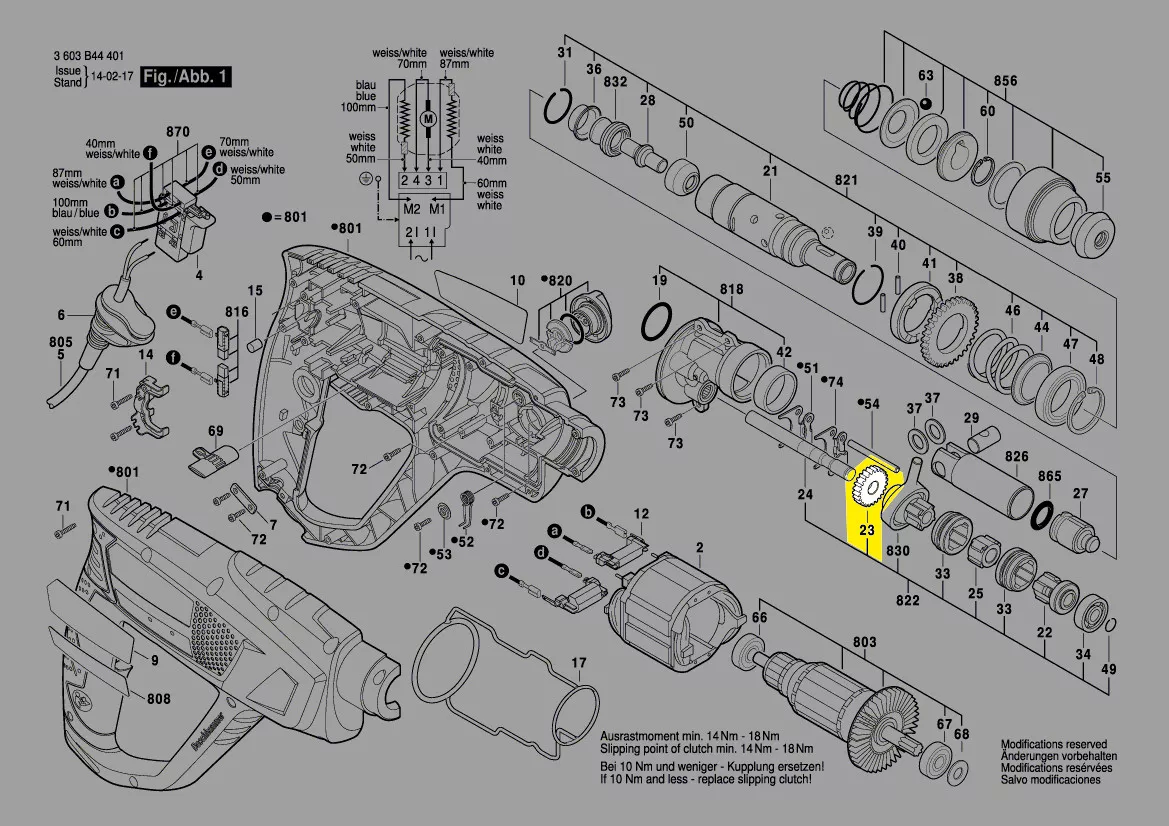 Pignon arbre d\'entrainement réf. 1 616 317 070 Bosch